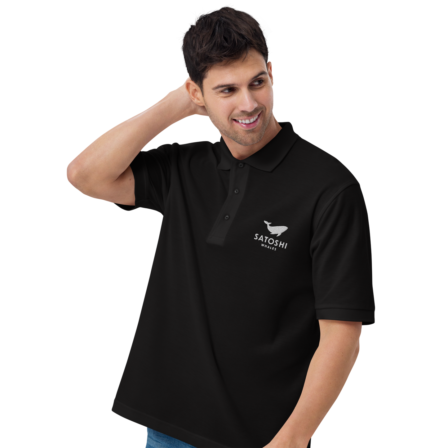 Men's  Satoshi Whales Premium Polo