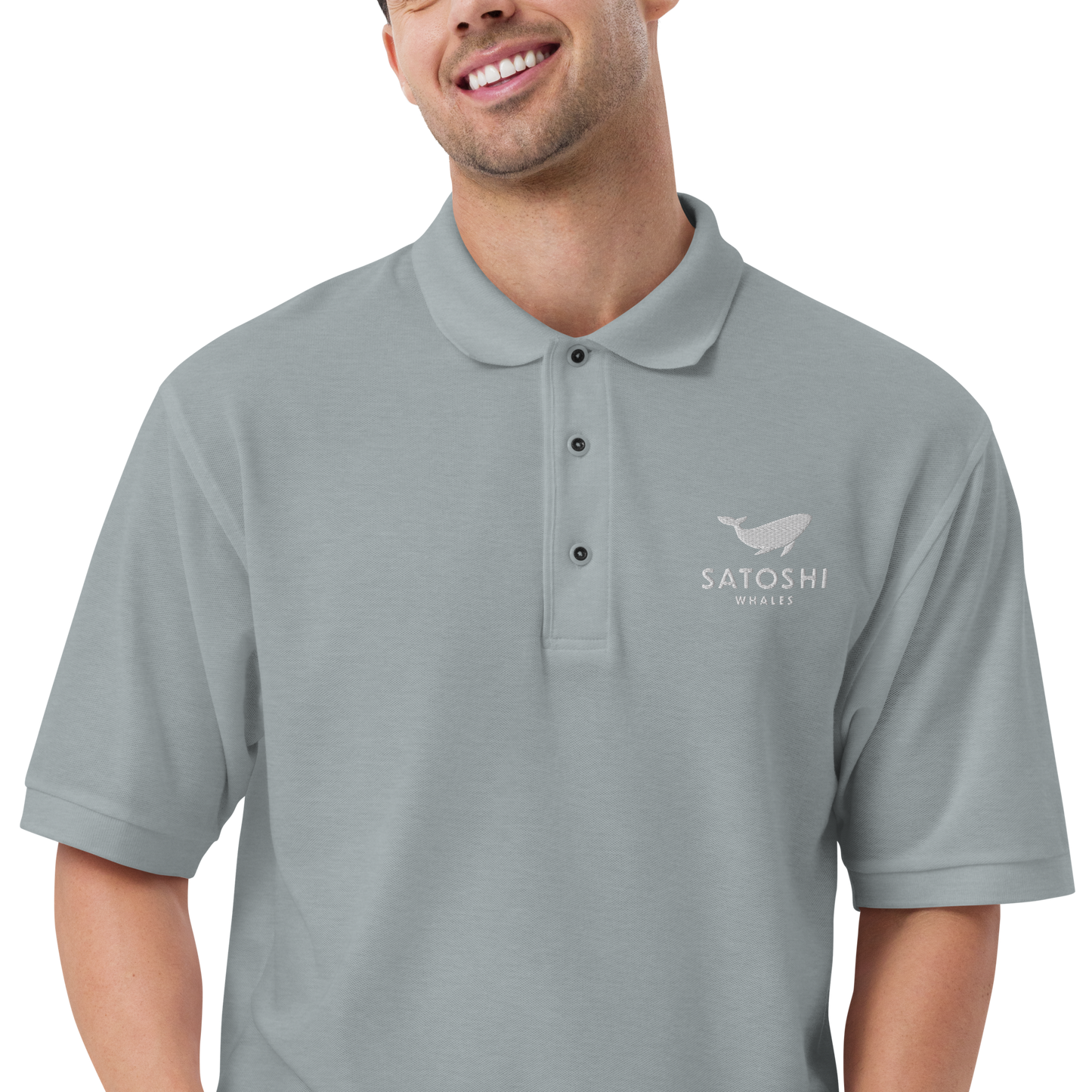 Men's  Satoshi Whales Premium Polo