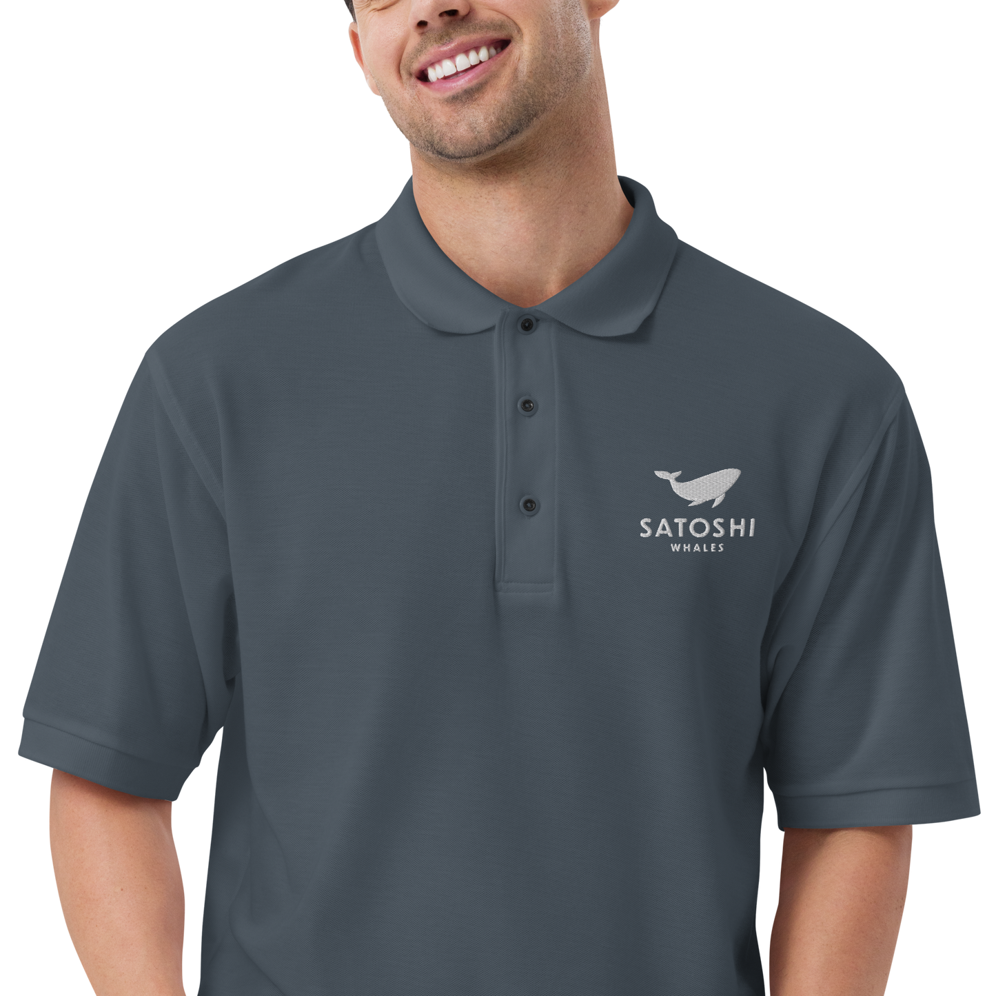Men's  Satoshi Whales Premium Polo