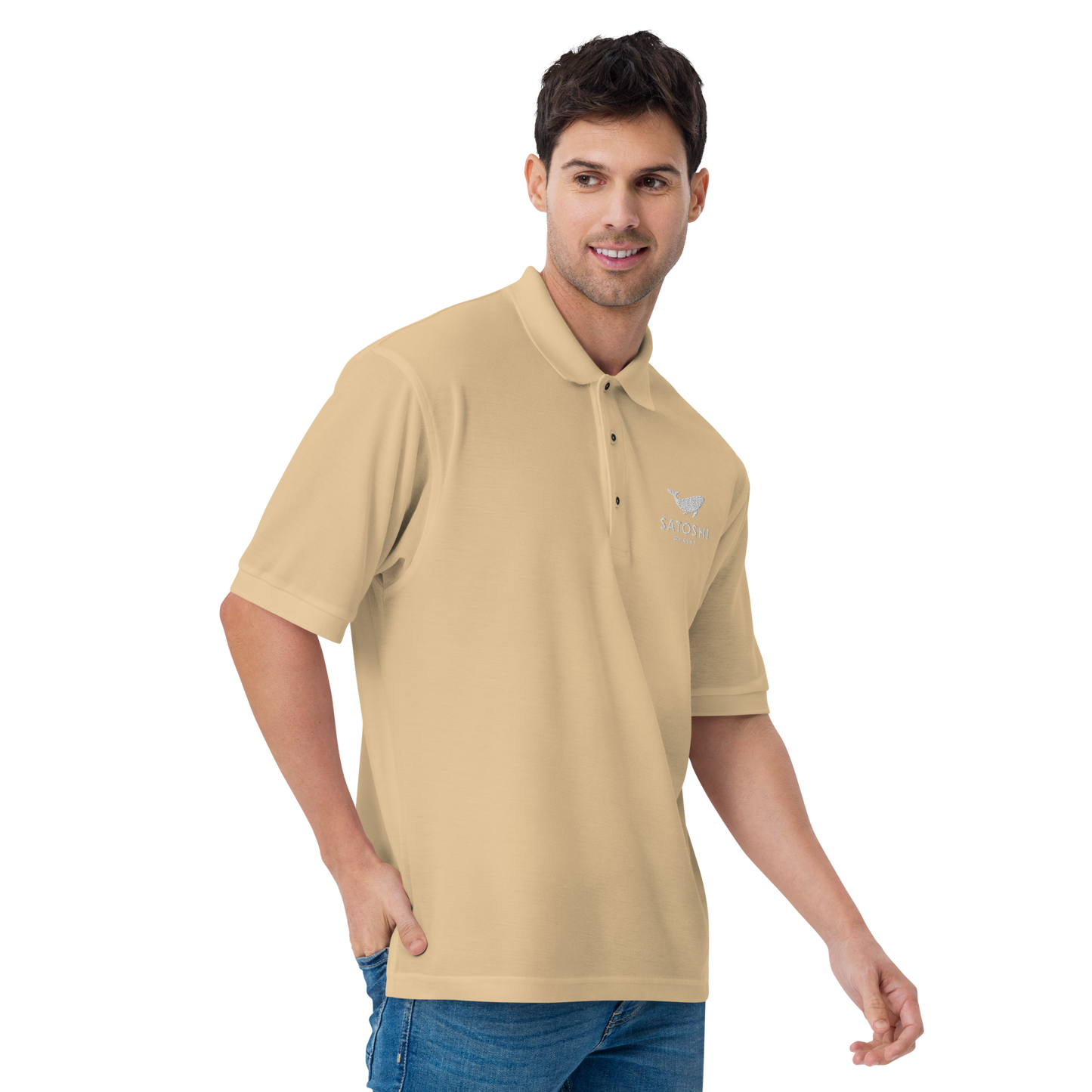 Men's  Satoshi Whales Premium Polo