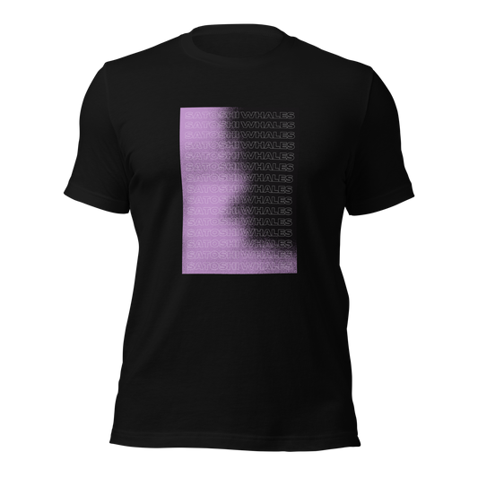 Satoshi Whales Purple Smoke Unisex t-shirt