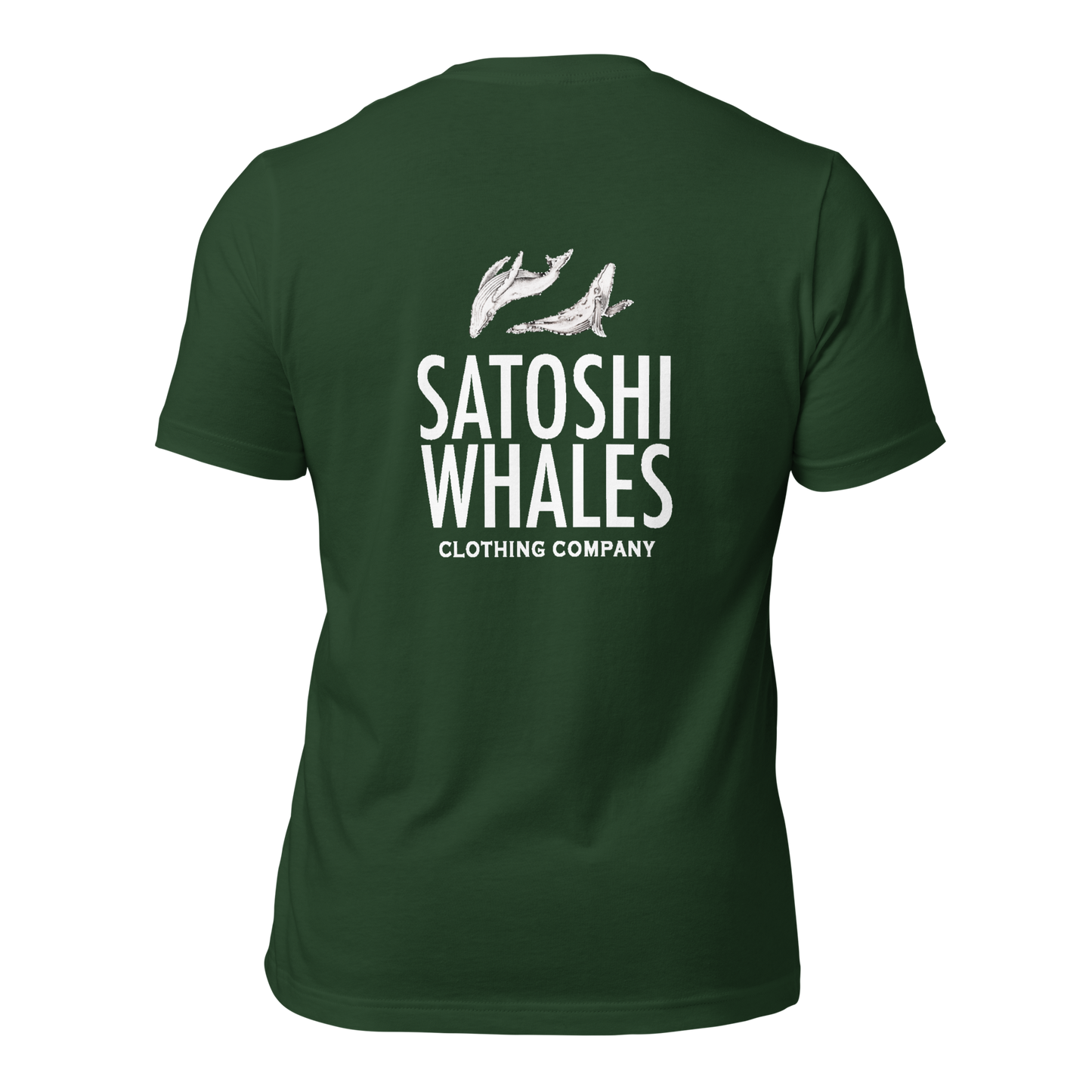 Satoshi Whales Box Logo Unisex t-shirt (Light)