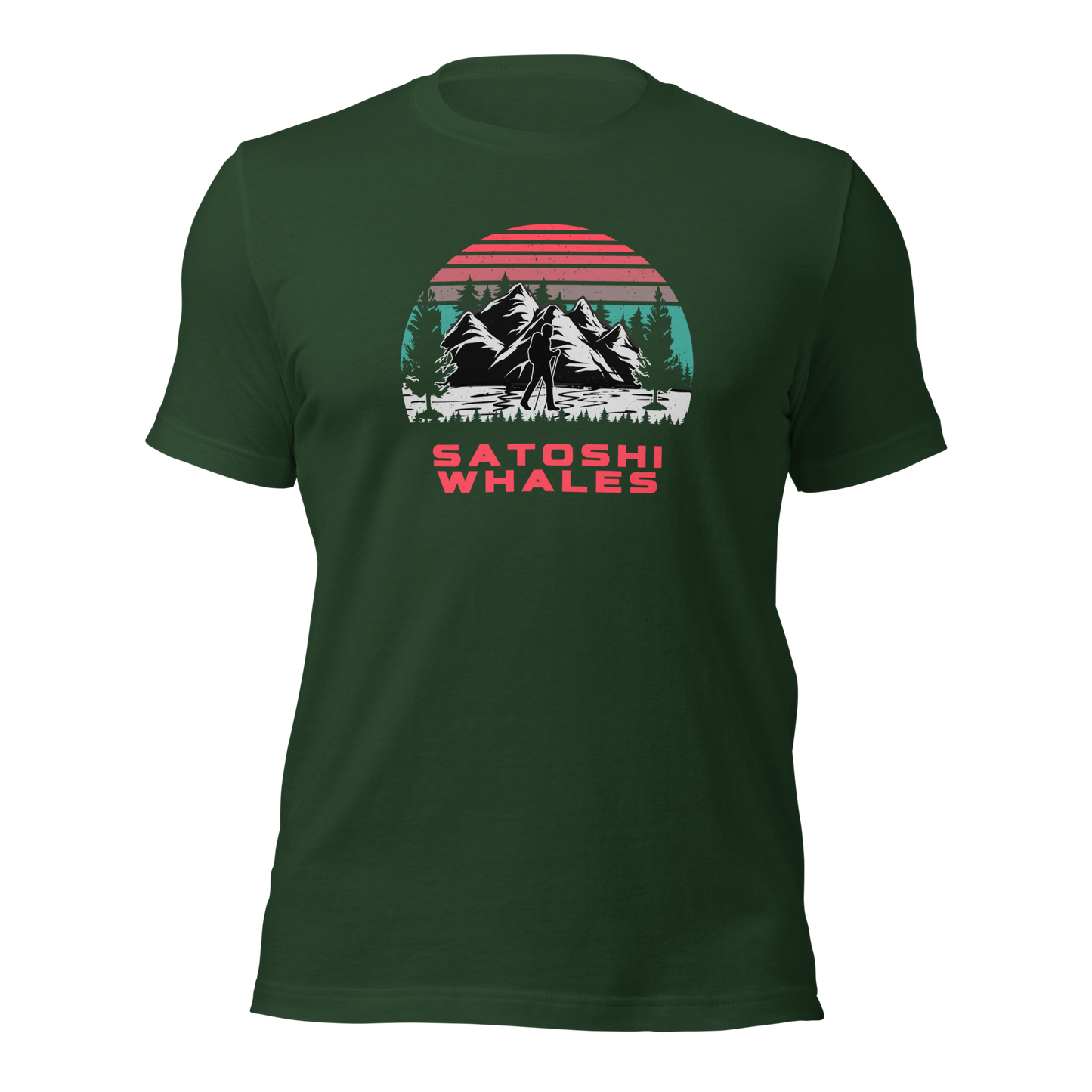 Satoshi Whales Hiking Unisex t-shirt