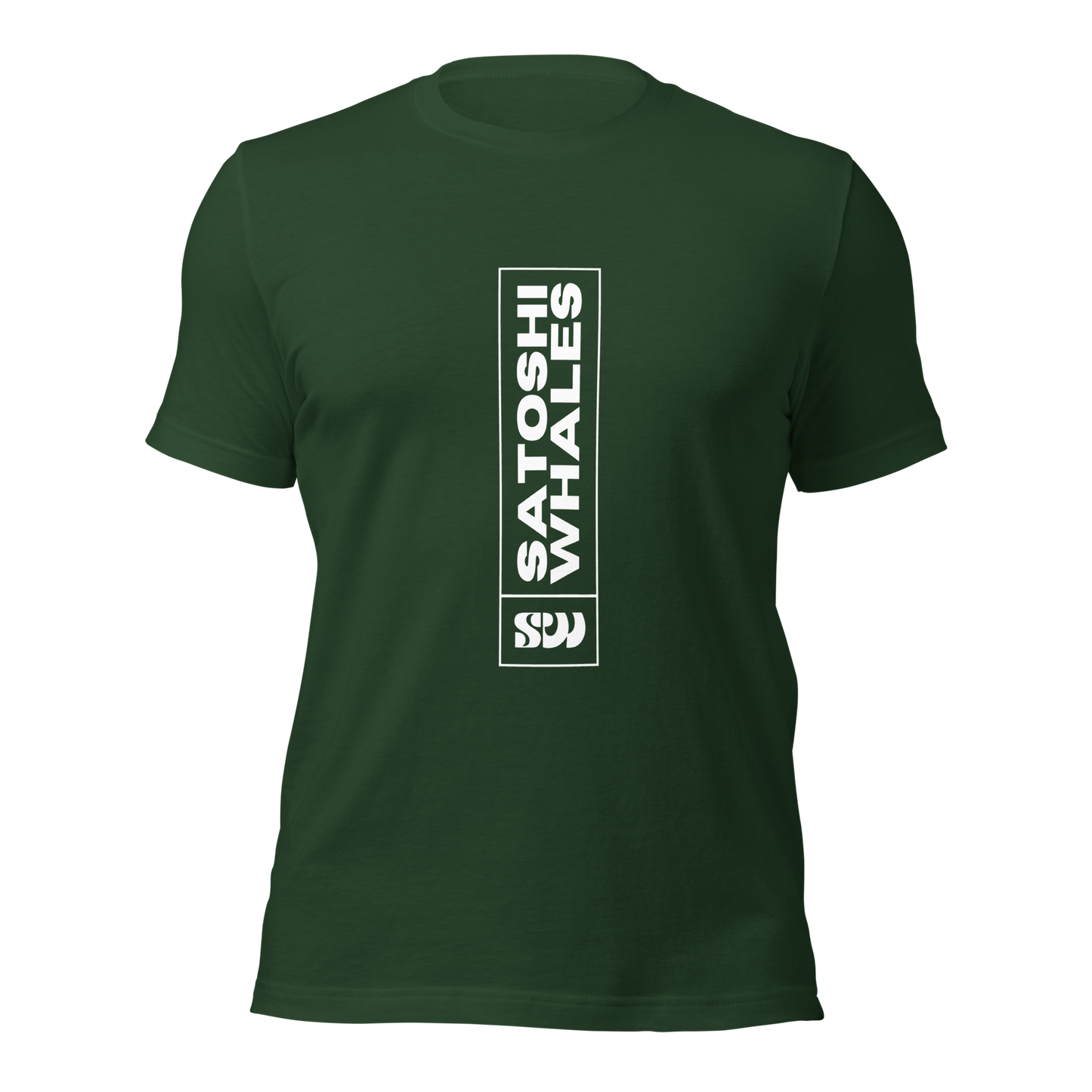Satoshi Whales Box Logo Unisex t-shirt (Light)
