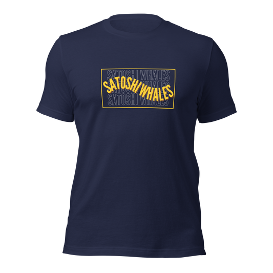 Satoshi Whales Wavy Unisex t-shirt
