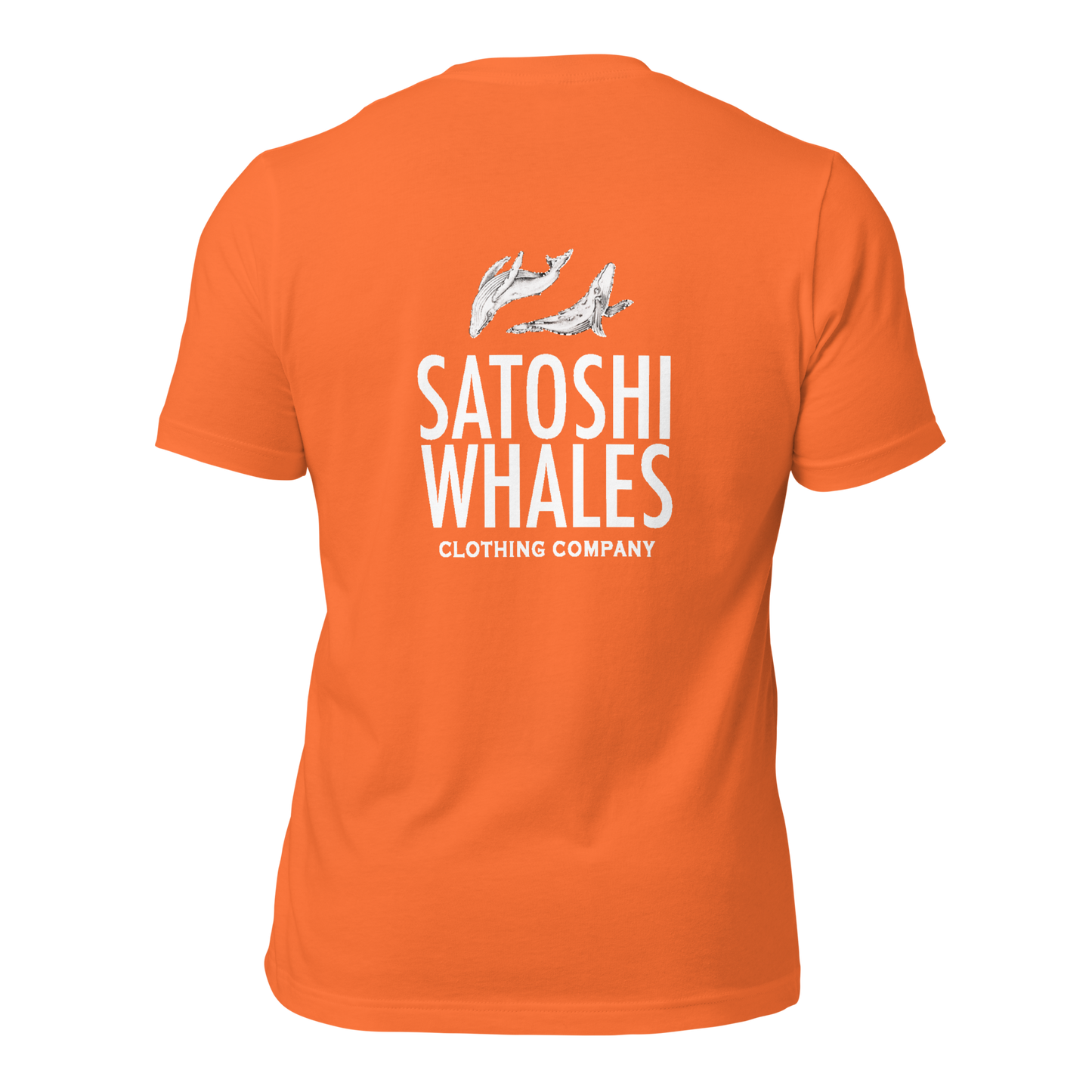 Satoshi Whales Box Logo Unisex t-shirt (Light)