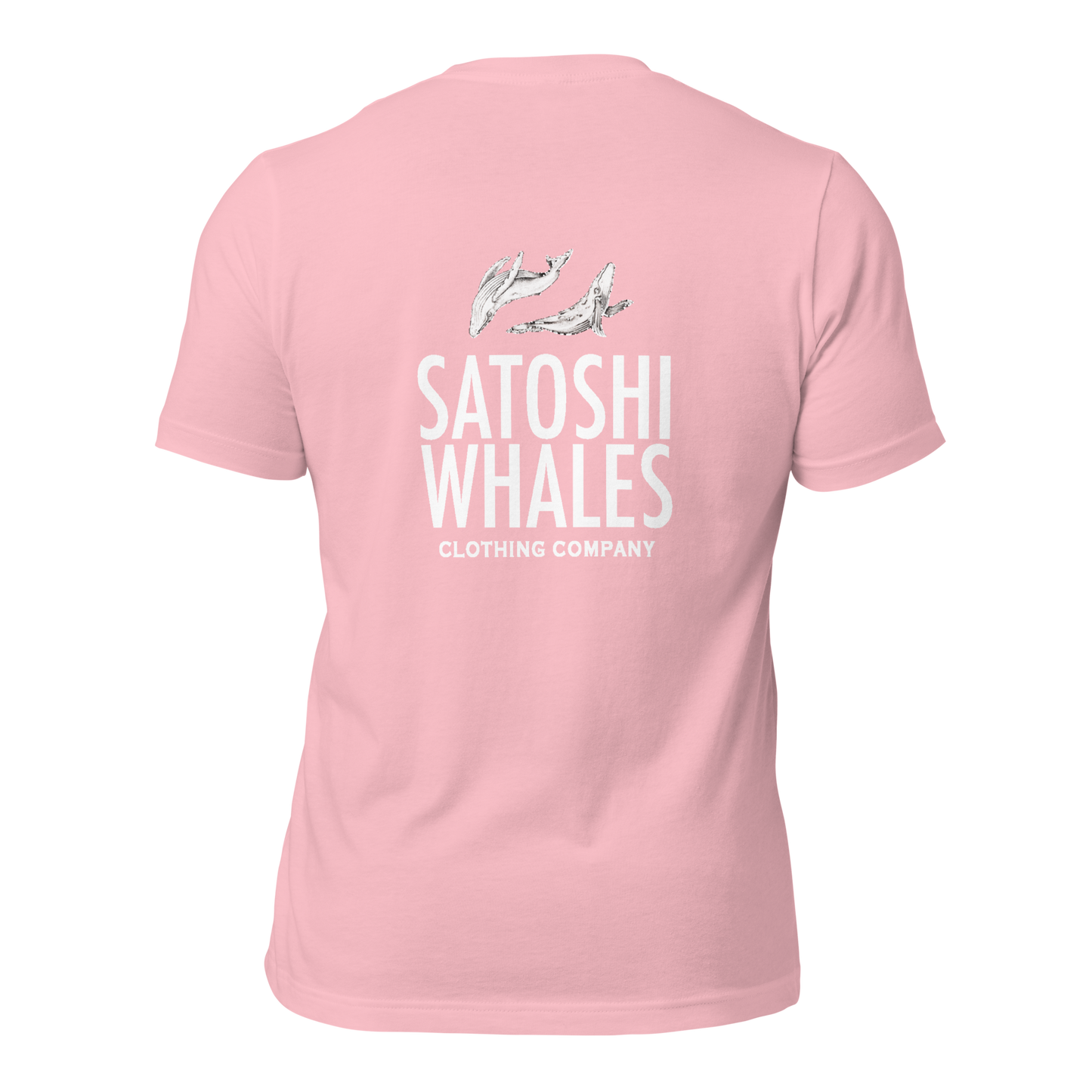 Satoshi Whales Box Logo Unisex t-shirt (Light)