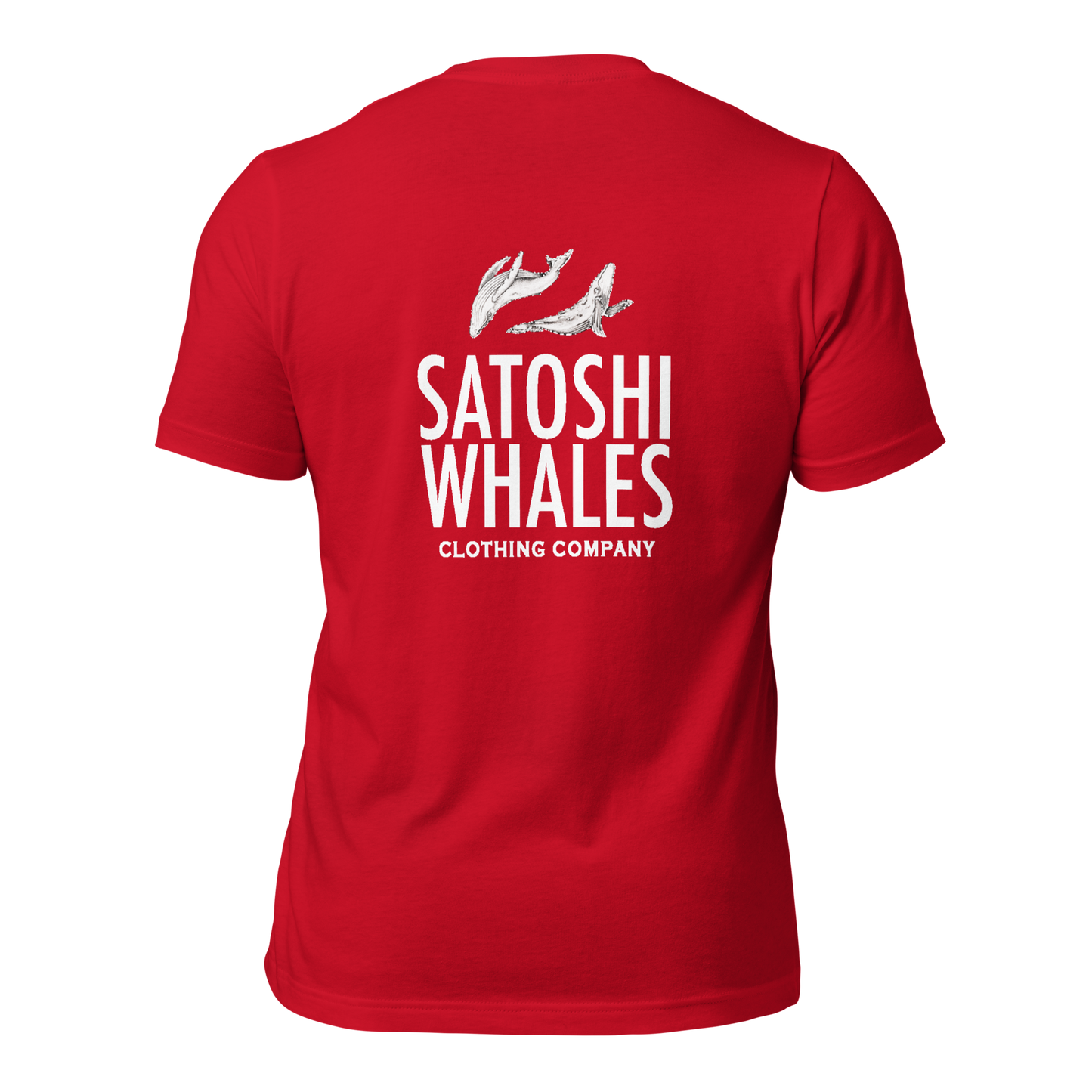 Satoshi Whales Box Logo Unisex t-shirt (Light)