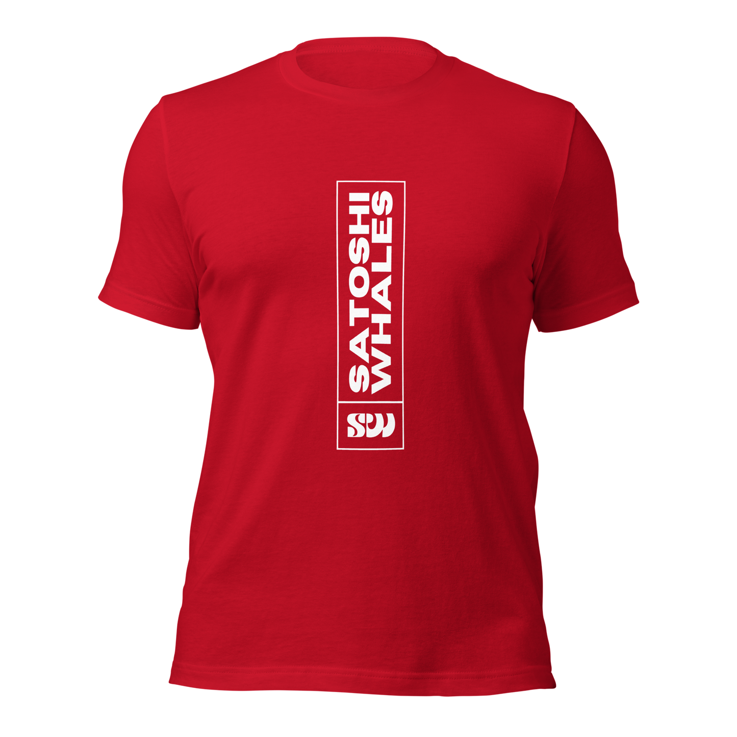 Satoshi Whales Box Logo Unisex t-shirt (Light)