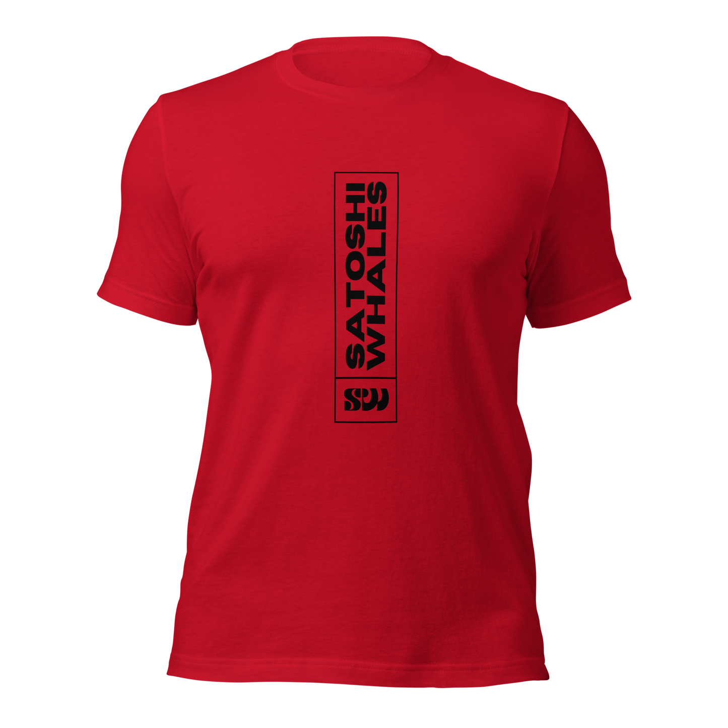 Satoshi Whales Box Logo Unisex t-shirt (Dark)