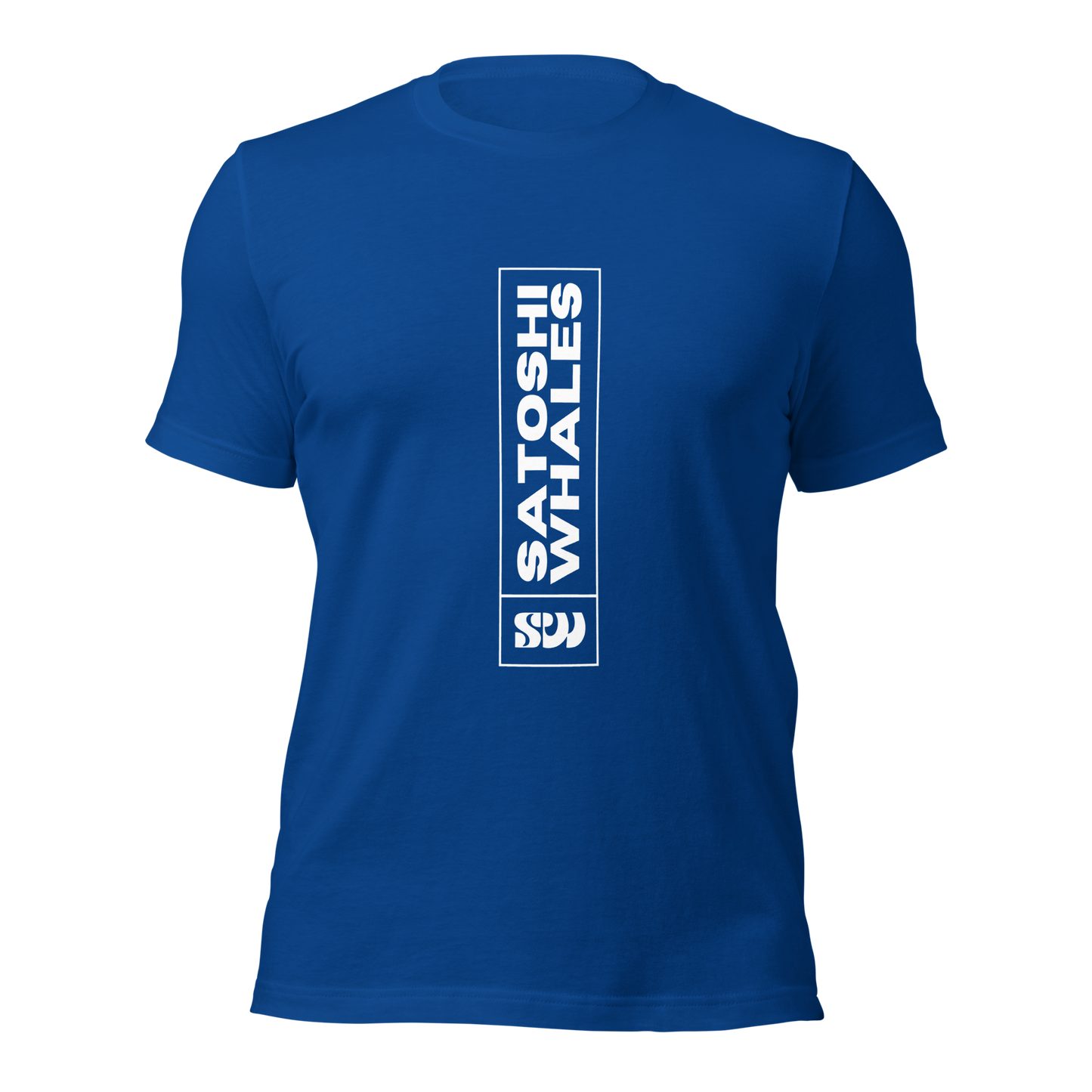 Satoshi Whales Box Logo Unisex t-shirt (Light)