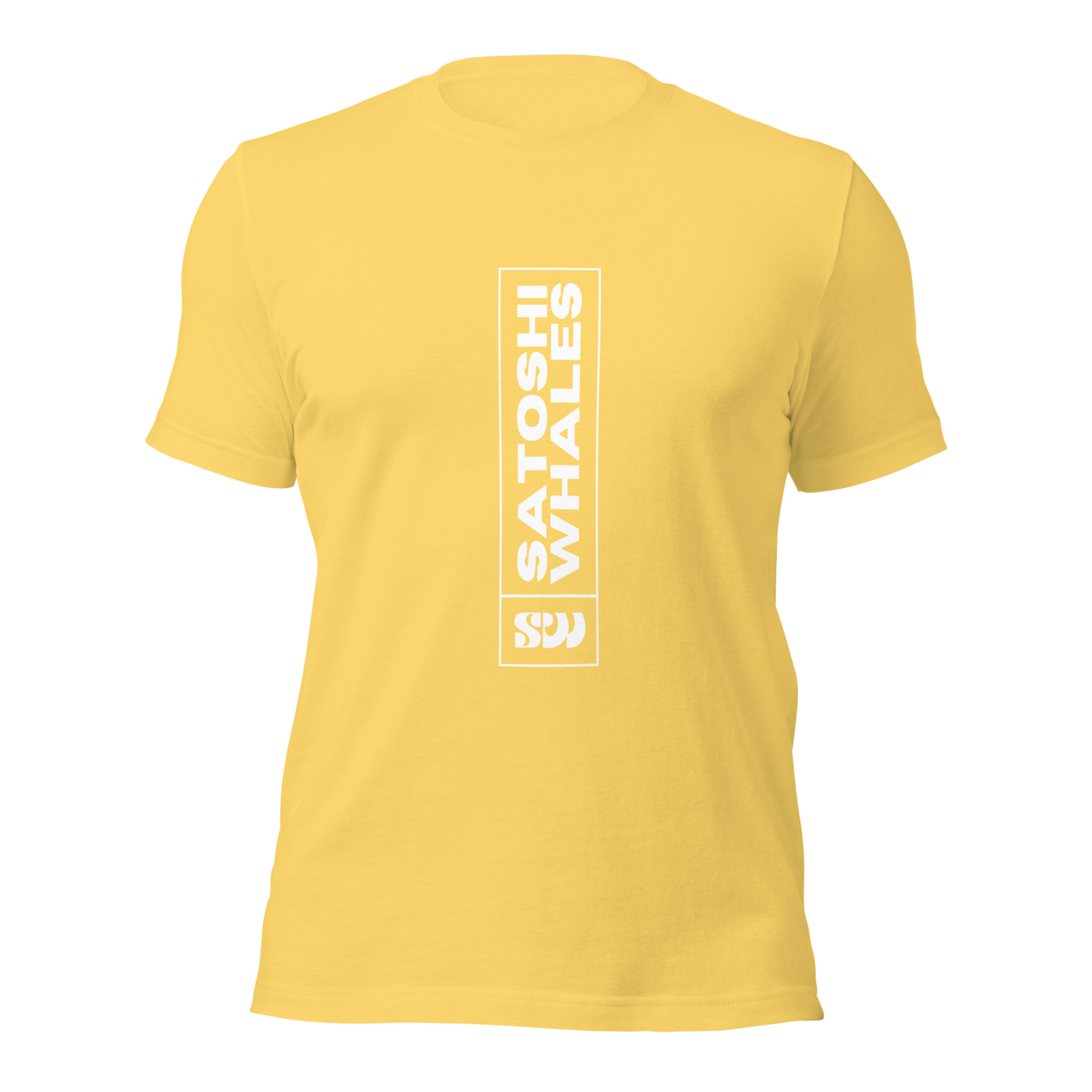 Satoshi Whales Box Logo Unisex t-shirt (Light)